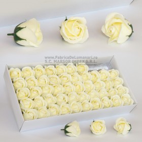 Flori sapun trandafir alb